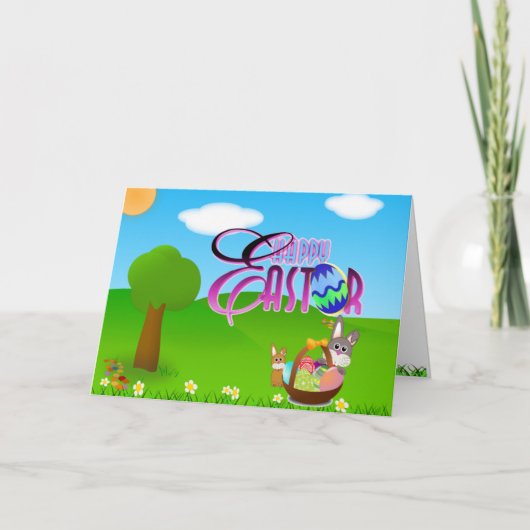 De gelukkige Kaart van Pasen (Voorkant)