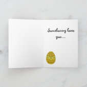 De gelukkige kaart van Pasen van Winnie de Poedel (Binnen)