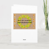 De gelukkige Kaart van Thanksgivukkah Turkije (Achterkant)