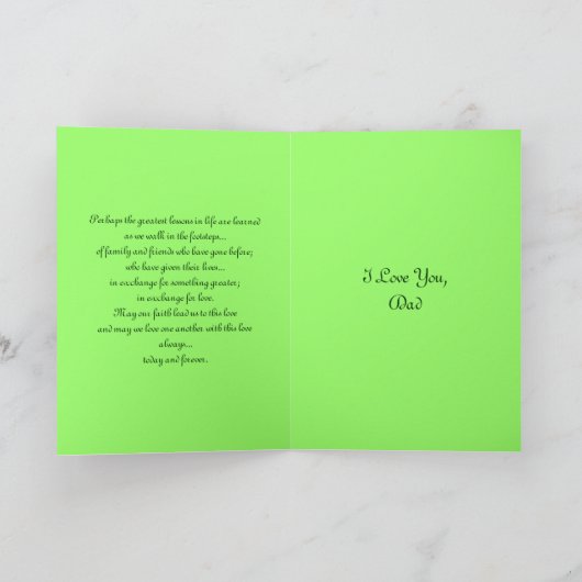 De gelukkige Kaart van Vaderdag (Binnen)