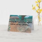 De gelukkige kaart van Vaderdag voor de vader van (Gele Bloem)