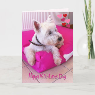 De gelukkige Kaart van Westie van de Valentijnsdag