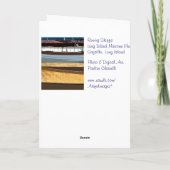 De gelukkige Kapitein van de Verjaardag! Kaart (Achterkant)