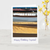 De gelukkige Kapitein van de Verjaardag! Kaart (Gele Bloem)
