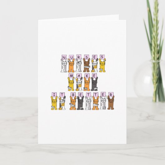 De gelukkige Katten van de Cartoon van de Dag van Kaart (Voorkant)