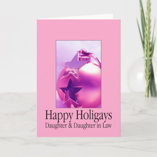 De gelukkige Kerstkaart van de Dochter Holigays & Feestdagen Kaart (Voorkant)