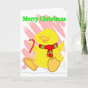 De gelukkige Kerstkaart van de Eend Feestdagen Kaart