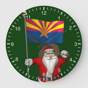 De gelukkige Kerstman op de Manier aan Arizona Grote Klok