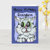 De gelukkige Kleinzoon van de Verjaardag Kaart (Gele Bloem)