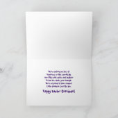 De gelukkige Kleinzoon van Pasen - Konijntjes en Feestdagen Kaart (Binnen)