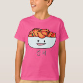 De gelukkige Kom van Kimchi Kimchee - het T-shirt (Voorkant)