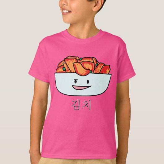 De gelukkige Kom van Kimchi Kimchee - het T-shirt (Voorkant)