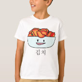 De gelukkige Kom van Kimchi Kimchee - het T-shirt (Voorkant)