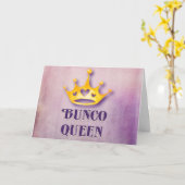 De gelukkige Koningin van Bunco van de Verjaardag Kaart (Gele Bloem)