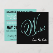 De Gelukkige Koppel Wij Doe Sla De Datum Aankondig Kaart (Voorkant / Achterkant)