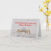 De gelukkige Krab van de Verjaardag Kaart (Gele Bloem)