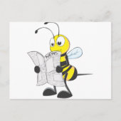 De gelukkige Krant van de Lezing van de Bij Briefkaart (Voorkant)