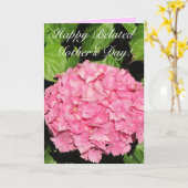 De gelukkige Late kaart van de Hydrangea hortensia (Gele Bloem)