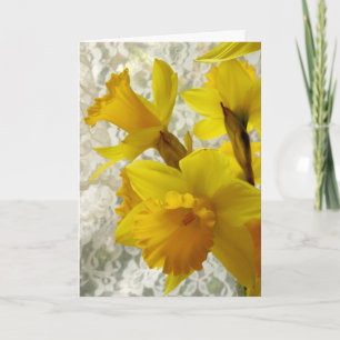 DE GELUKKIGE LENTE!! De Kaart van de gele narcis