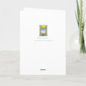 De gelukkige Lente Equinox Robin Birds Nest Kaart (Achterkant)