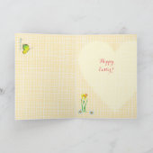 De gelukkige Leuke Konijntjes van Pasen | Kaart (Binnen)