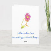 De gelukkige Libel van de Tuin van de Lente van de Kaart (Achterkant)