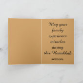 De gelukkige Lichten van de Chanoeka Feestdagen Kaart (Binnen)