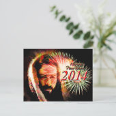 De gelukkige Liefde Jesus Postcard van het Feestdagenkaart (Staand voorkant)