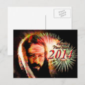 De gelukkige Liefde Jesus Postcard van het Feestdagenkaart (Voorkant / Achterkant)