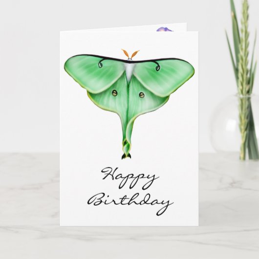 De gelukkige Luna van de Verjaardag Kaart van de (Voorkant)