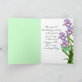 De gelukkige Luna van de Verjaardag Kaart van de (Binnen)