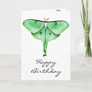 De gelukkige Luna van de Verjaardag Kaart van de