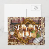 De gelukkige Luxe van de Fantasie van het Feestdagenkaart (Voorkant / Achterkant)