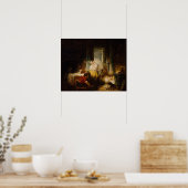 De gelukkige moeder - Fragonard (1760) Poster (Keuken)