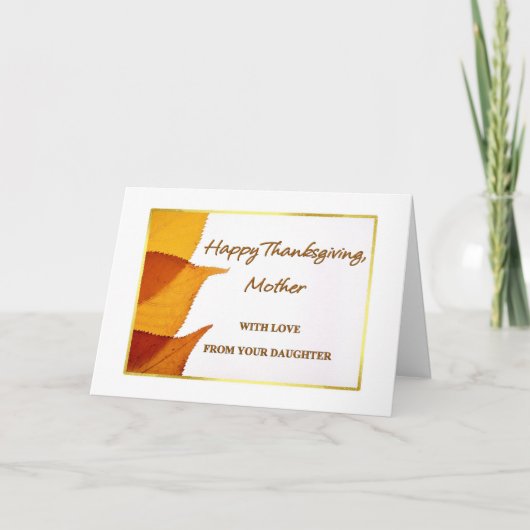 De gelukkige Moeder van de Thanksgiving met Liefde Feestdagen Kaart (Voorkant)