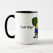 De gelukkige Mok van de Koffie van de Exploitant v (Links)