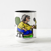 De gelukkige Mok van de Koffie van de Exploitant v (Midden)