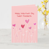 De gelukkige Naam van de Douane van de Harten van Kaart (Gele Bloem)