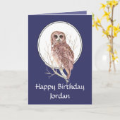 De gelukkige Naam van de Douane van de Nachtuil Kaart (Gele Bloem)