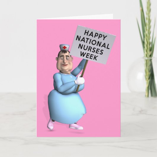 De gelukkige Nationale Week van Verpleegsters! Kaart (Voorkant)