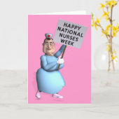 De gelukkige Nationale Week van Verpleegsters! Kaart (Gele Bloem)