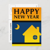 de gelukkige nieuwe aankondiging van het jaar (Voorkant / Achterkant)