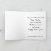 De Gelukkige Nieuwjaarskaart van het collectieve Feestdagen Kaart (Binnen)