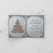 De gelukkige Nota Glitz van de Boom van de Feestdagen Kaart (Binnen)