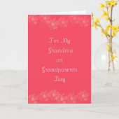 De gelukkige Oma van de Dag van Grootouders Kaart (Gele Bloem)