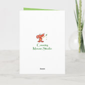 De gelukkige Oma van het Konijntje van Pasen Leuke Feestdagen Kaart (Achterkant)