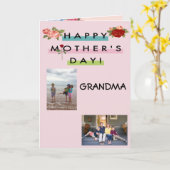 De gelukkige Oma van het Moederdag! Kaart (Gele Bloem)