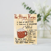 De gelukkige Ontvanger van de Drink Briefkaart (Staand voorkant)