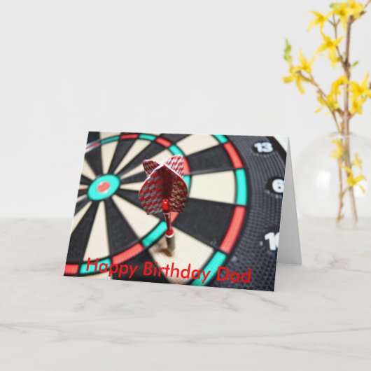 De gelukkige Papa van de Verjaardag Kaart (Gele Bloem)