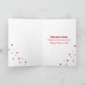 De gelukkige Patriottische Sterren van de Bloem Kaart (Binnen)